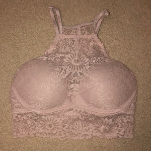 PINK halter bralette/bra